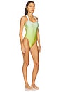 view 2 of 3 Addison One Piece in Sky & Chartreuse