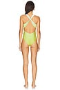 view 3 of 3 Addison One Piece in Sky & Chartreuse