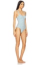 view 2 of 3 The Verona One Piece in Embroidered Floral Sky