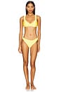 view 4 of 4 The Cassidy Bikini Top in Custard