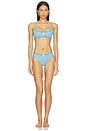 view 4 of 4 HAUT DE MAILLOT DE BAIN À ARMATURES THE DAPHNE in Cosmic Blue
