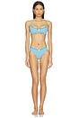 view 4 of 4 The Daphne Bikini Bottom in Cosmic Blue