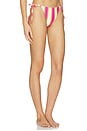 view 2 of 4 The Iris Side Tie Bikini Bottom in South Beach Stripe
