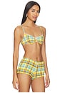 view 2 of 5 The Daphne Bikini Top in Multi Plaid
