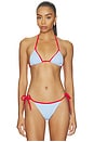 view 1 of 5 HAUT DE MAILLOT DE BAIN TRIANGLE THE IRIS in Marina Blue