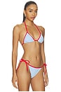 view 2 of 5 HAUT DE MAILLOT DE BAIN TRIANGLE THE IRIS in Marina Blue