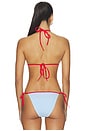 view 3 of 5 HAUT DE MAILLOT DE BAIN TRIANGLE THE IRIS in Marina Blue