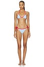 view 4 of 5 HAUT DE MAILLOT DE BAIN TRIANGLE THE IRIS in Marina Blue