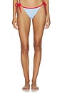 view 1 of 5 BAS DE MAILLOT DE BAIN AVEC LIENS À NOUER CÔTÉS THE IRIS in Marina Blue