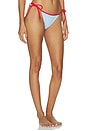 view 2 of 5 BAS DE MAILLOT DE BAIN AVEC LIENS À NOUER CÔTÉS THE IRIS in Marina Blue