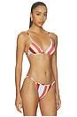 view 2 of 4 TOP BIKINI TRIANGULAR THE LULU in Symi Stripe