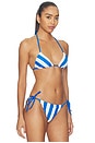 view 3 of 5 HAUT DE MAILLOT DE BAIN TRIANGLE RÉVERSIBLE THE IRIS in Olympian Blue