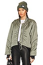 view 1 of 5 Sofie Bomber Jacket in Steel Green