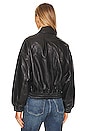 view 4 of 5 Ella Leather Bomber in Black