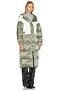 view 3 of 4 Marlowe Parka in Steel Green & Natural White