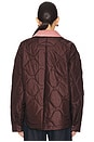 view 4 of 5 Niah Quilted Jacket in Burgundy