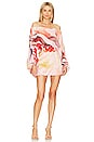 view 1 of 3 Manon Mini Dress in Blush Prismatic Abstract Zebra