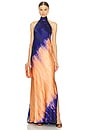 view 1 of 3 Sherry Dress in Mediterranean Coral Blue