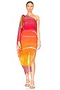 view 1 of 5 Bevagna Tunic in Gradient Orange