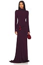 view 1 of 4 Lena Dress in Burgundy