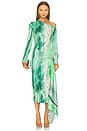 view 1 of 4 Tahia Dress in Green Marble