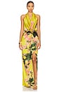 view 1 of 3 Jazmin Dress in Bright Gold Floral