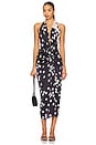 view 1 of 3 Guadalupe Dress in Navy & White Dots