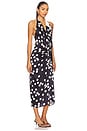 view 2 of 3 Guadalupe Dress in Navy & White Dots