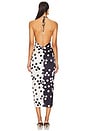 view 3 of 3 Guadalupe Dress in Navy & White Dots