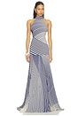 view 1 of 4 VESTIDO LEONORE  in Blue Stripes