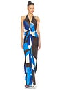 view 1 of 3 VESTIDO MALEK  in Cobalt Geometry
