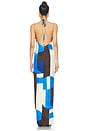 view 4 of 3 VESTIDO MALEK  in Cobalt Geometry
