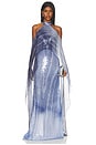 view 1 of 4 ROBE SERENELA  in Navy Moire