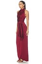 view 2 of 3 Davinia Dress in Burgundy
