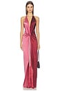 view 1 of 4 Corsario Dress in Burgundy Gradient