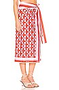 view 2 of 4 Giulia Skirt Pareo in Geometric Rouge