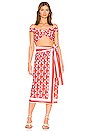 view 4 of 4 Giulia Skirt Pareo in Geometric Rouge