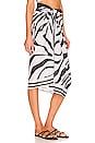 view 2 of 4 Giulia Skirt Pareo in Black & White Ripple