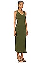 view 2 of 3 Roxanne Scoop Neck Dress in Olive