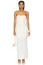 view 1 of 3 Ella Strapless Dress in Gardenia