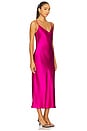 view 2 of 4 Taylor V-neck Bias Cut Dress in Magenta