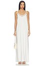 view 1 of 3 Sigrid Relaxed V-neck Dress With Lace in White
