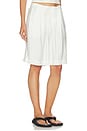 view 2 of 6 Gemma Cinched Longer Short in White