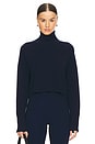 view 1 of 4 Sable Turtleneck Sweater in Midnight Navy