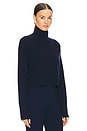 view 2 of 4 Sable Turtleneck Sweater in Midnight Navy