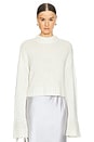 view 1 of 4 Phoenix Bell Slv Crewneck Pullover in Gardenia