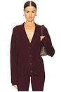 view 1 of 4 Sparrow Cashmere Cardigan in Bordeaux