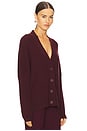 view 2 of 4 Sparrow Cashmere Cardigan in Bordeaux