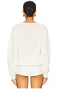 view 3 of 4 Maeve Henley Pullover in Gardenia & Pink Sand