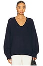 view 1 of 4 Cora Scoop Neck Sweater in Midnight Navy